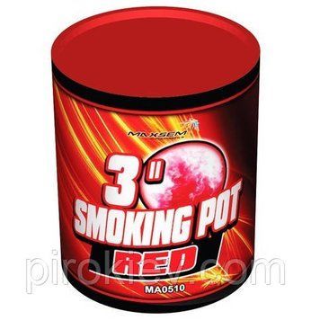 Червоний дим "Smoking pot red" 3" MA0510/R MA0510/R фото